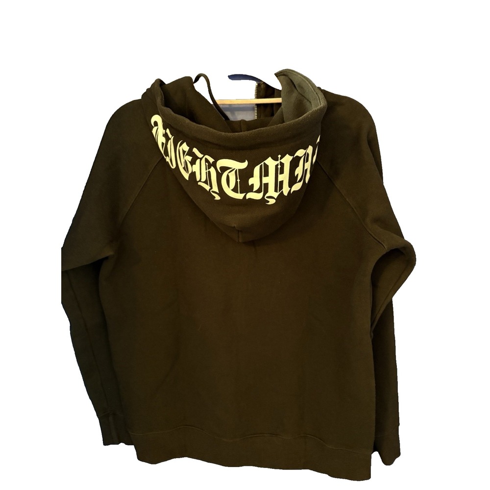 LA NOTTE‎ Black Half Zip Hoodie Sweatshirt Men's Small Kangaroo Pocket Streetwea